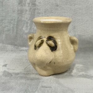 Peter Petrie Studio Art Pottery Ugly Face "It's Snot a Mug" Egg Yoke‎ Separator